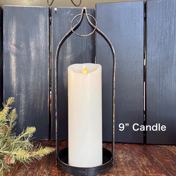 Metal & Glass Lantern - Picture 9 of 10